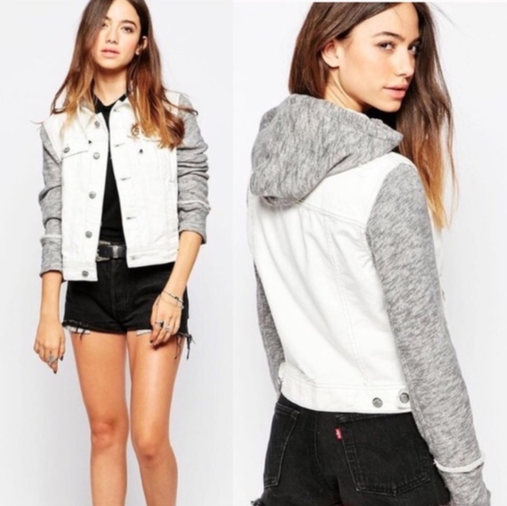 Free People Knit Denim Jacket